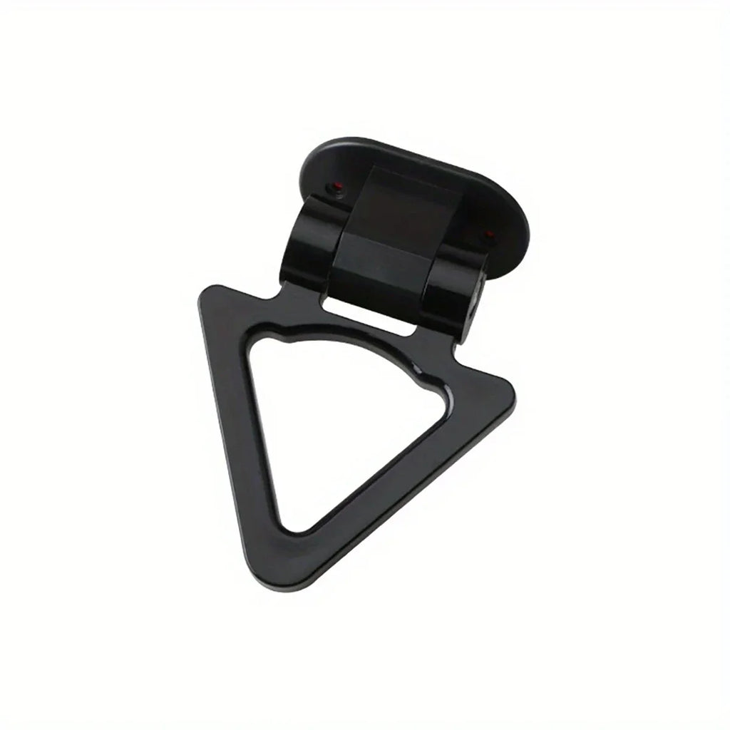 Triangle Tow Hook Cover Sticker ABS Car Exterior Decoration Bumper Tow Hook Decor Qme black