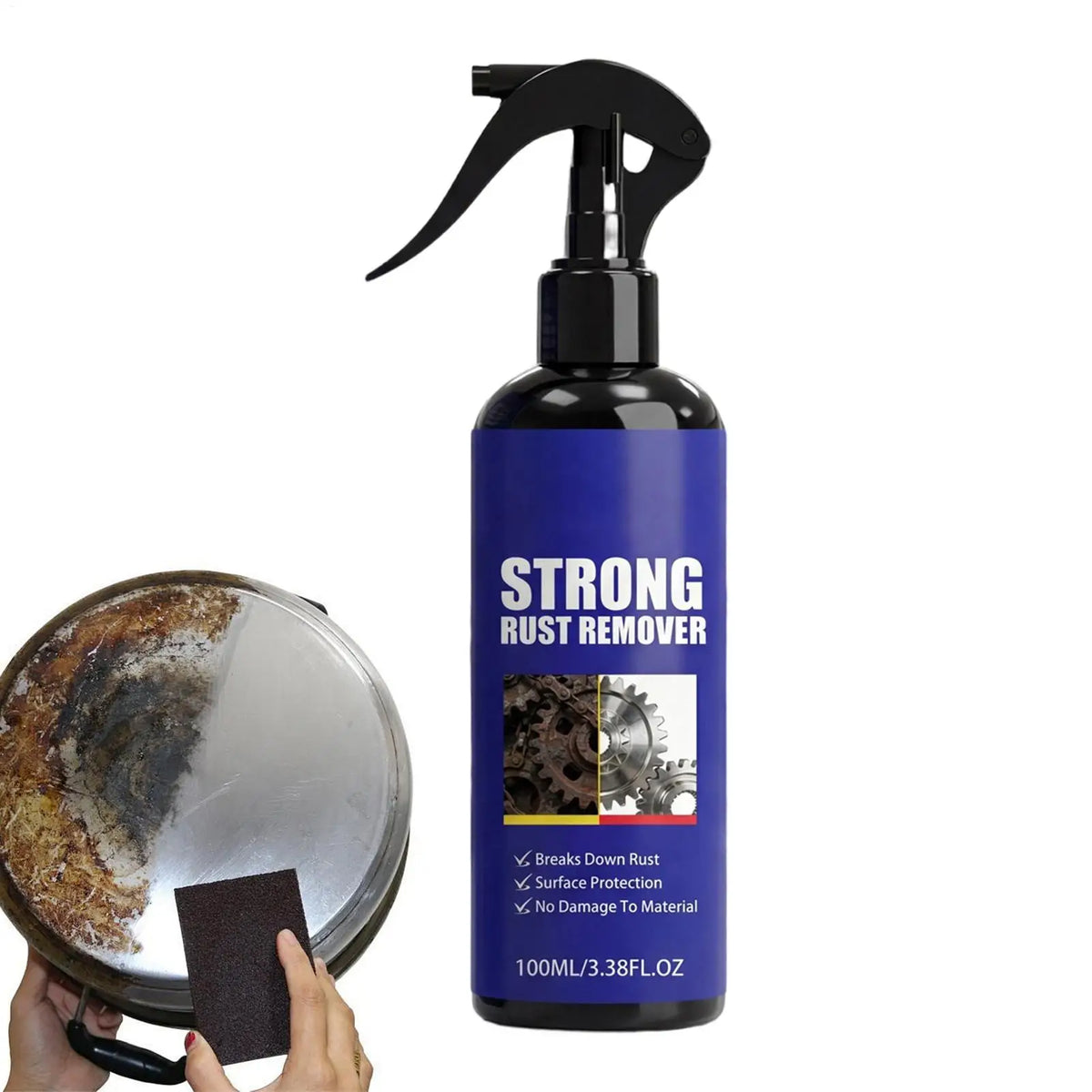 Rust Remover Metal Cleaner Spray 100ml – Rust Dissolver Rust Remover Spray Qme