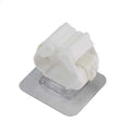 Adhesive No-Trace Mop & Broom Hook Wall Holder | Qme Mop & Broom Holder Qme white