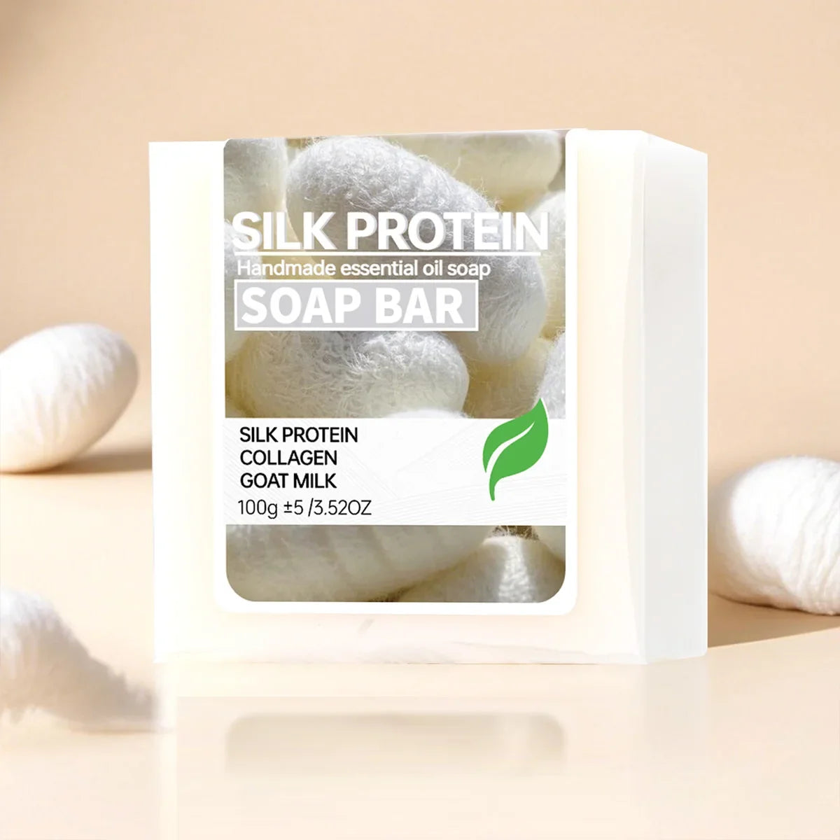 Silk Protein Handmade Soap – Moisturising Face & Body Bar Artisan Bar Soap Qme