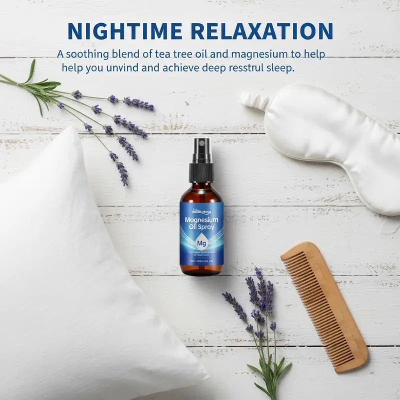 Magnesium Body Spray Tea Tree Oil – Hydrating Mist 60ml Body Hydrating Spray Qme