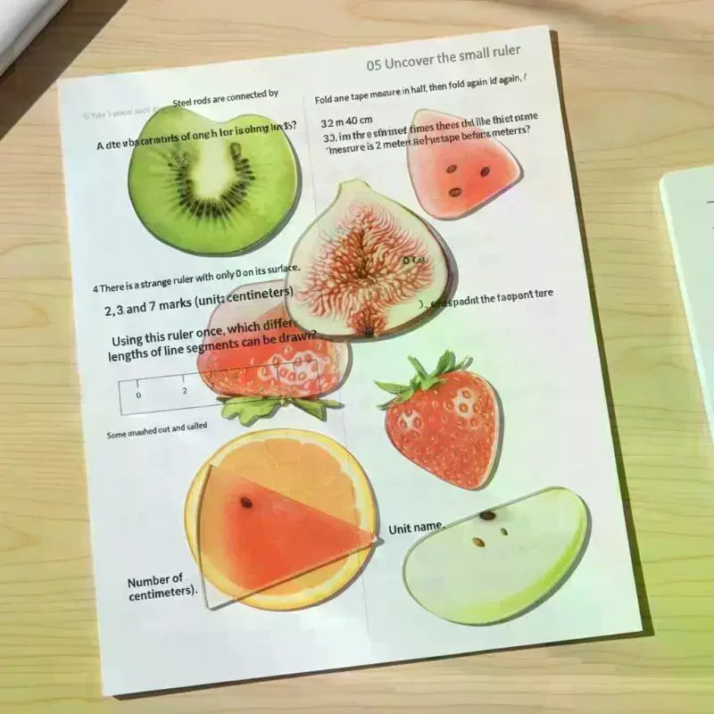 Fruit Simulation Metal Bookmarks – Cute Desktop Decor Gift Novelty Bookmark Qme