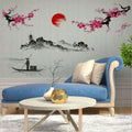 Pink Cherry Blossom Tree Wall Mural Decal Sticker 60x90cm Wall Mural Decal Qme Default Title