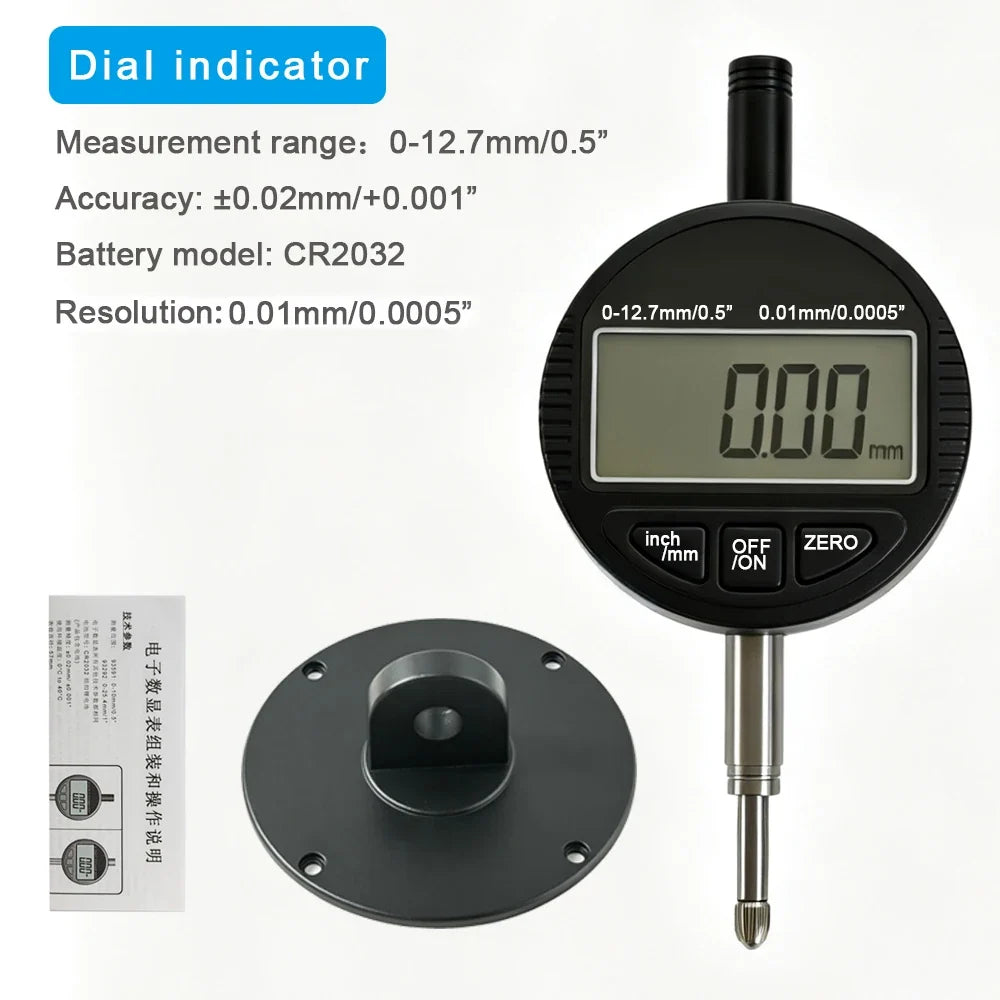 Digital Dial Indicator Gauge – Precision Measurement Tool Dial Indicator Gauge Qme 0-12.7mmx0.01mm