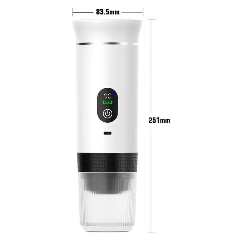 MiLESEEY B15C Portable Capsule Espresso Machine Digital Display Portable Espresso Machine Qst