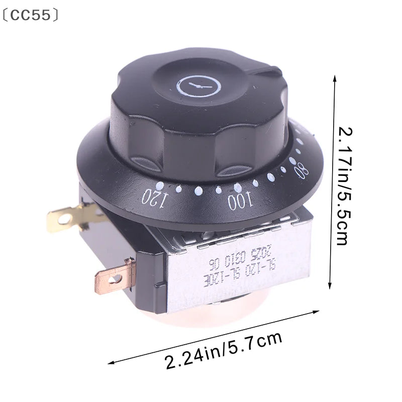 Mechanical Knob Timer Switch 60/90/120 Min with Bell 16A 250V Mechanical Timer Switch Qst