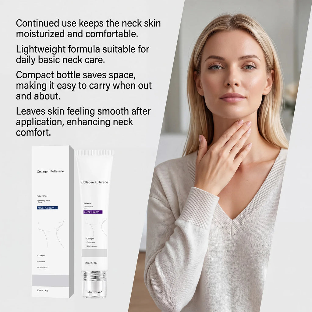 Fullerene Collagen Roller Neck Cream – Firming & Lifting Neck Firming Cream Qst