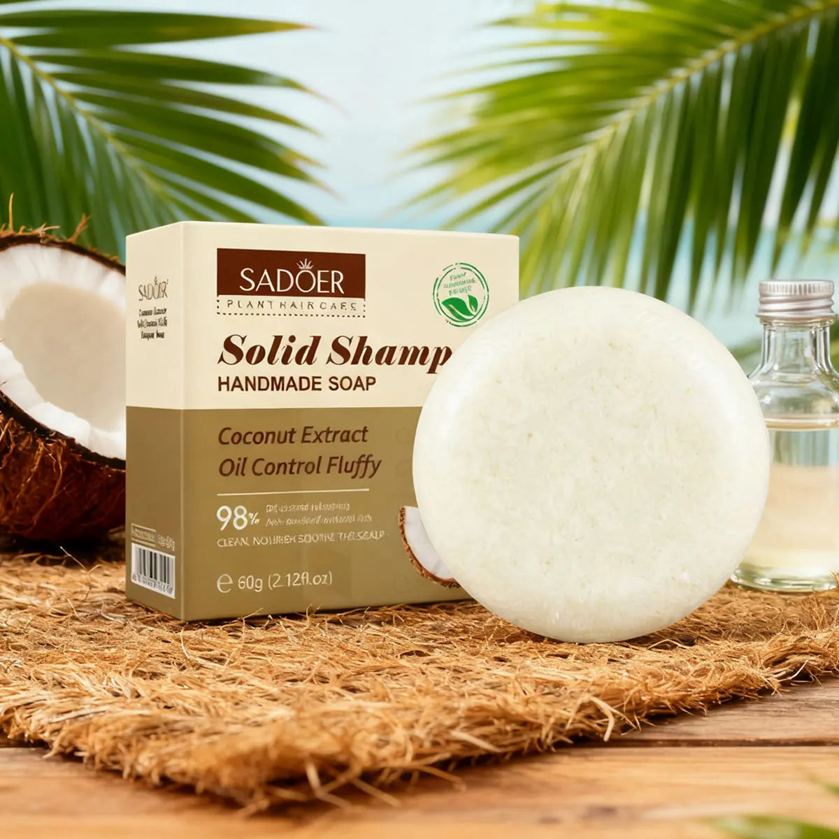 Coconut Natural Fragrance Shampoo Bar | Moisturizing Hair Soap Shampoo Bar Soap Qme