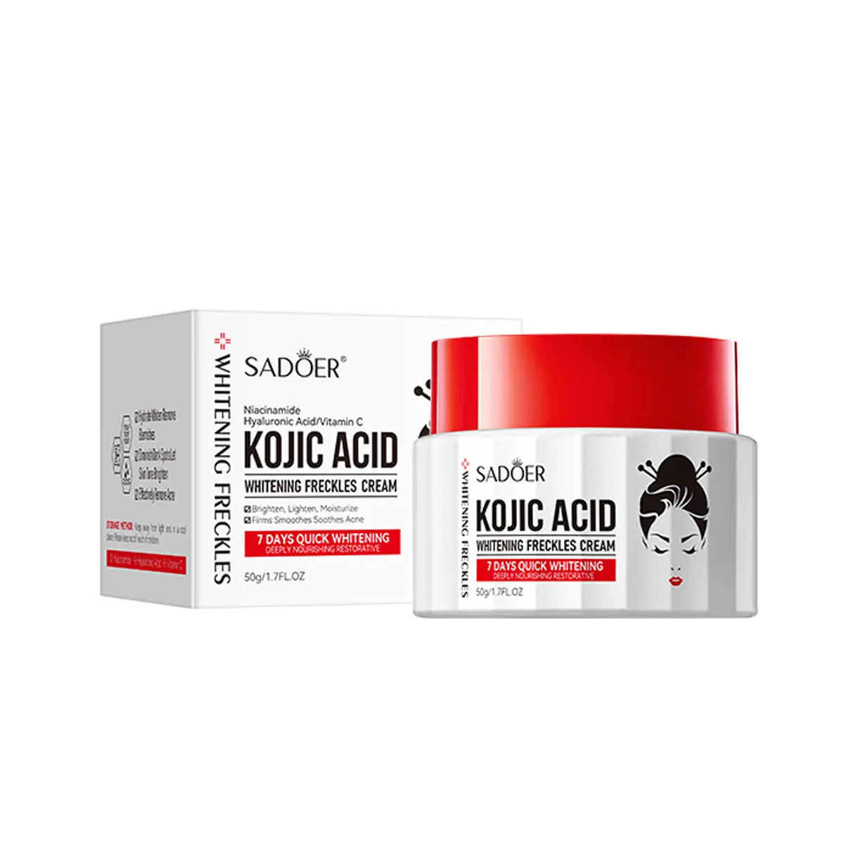 Kojic Acid Brightening Face Cream – Moisturizing & Even Skin Brightening Face Cream Qme Kojic acid MS 50g
