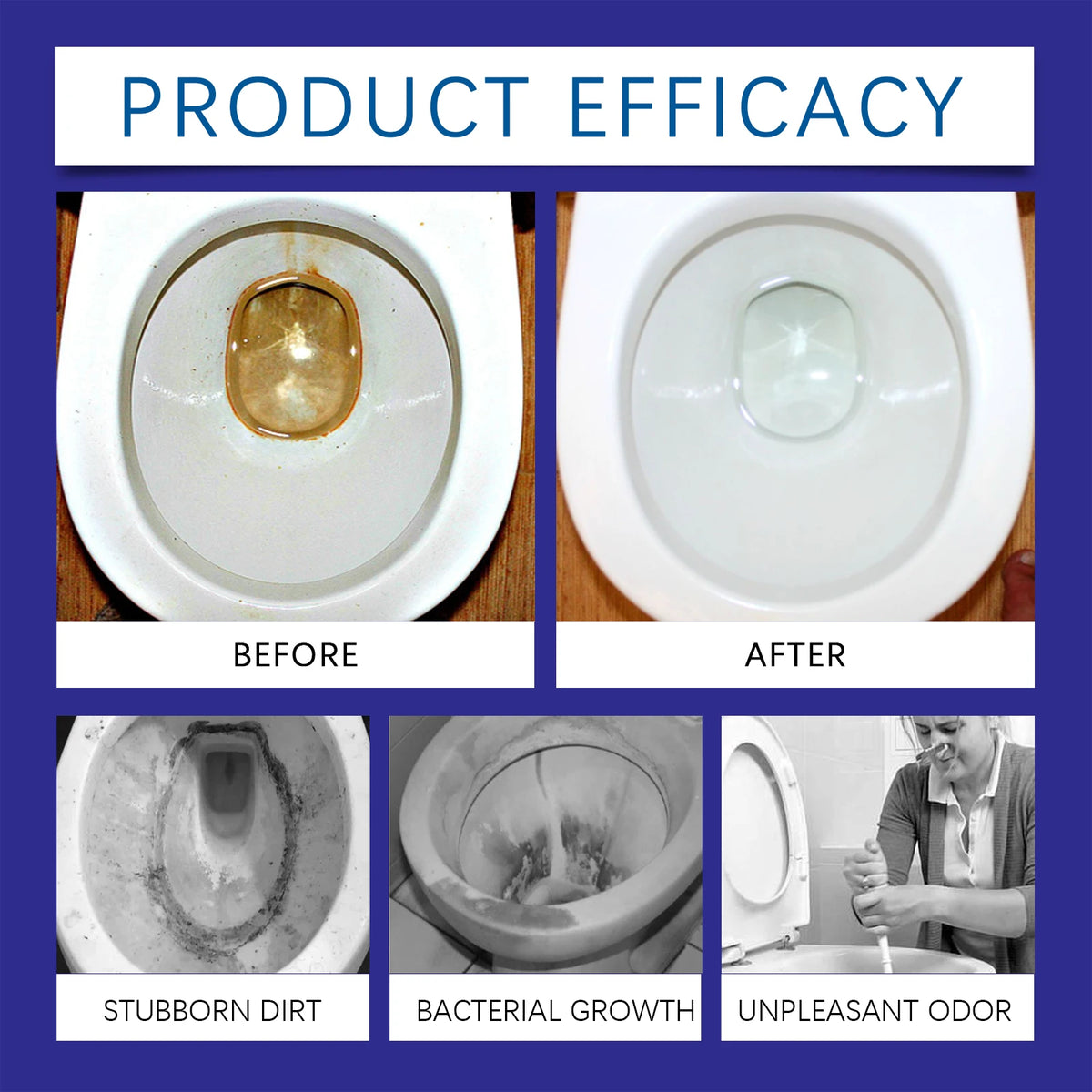Toilet Foam Cleaner – Descale, Deep Clean & Deodorize Toilet Bowl Cleaner Qst
