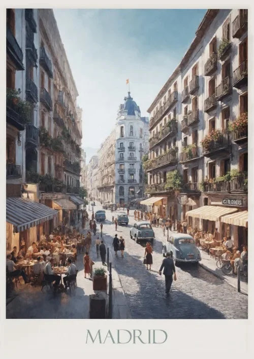 Spain Canvas Poster – Seville, Madrid & Palma Wall Art Decor Canvas Wall Art Qst P12 40x50cm Unframed