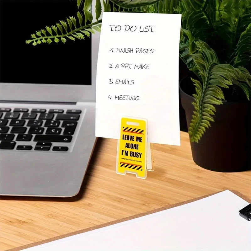 "I'm Busy" Funny Resin Desk Sign – Novelty Office Decor Gift Novelty Desk Sign Qme