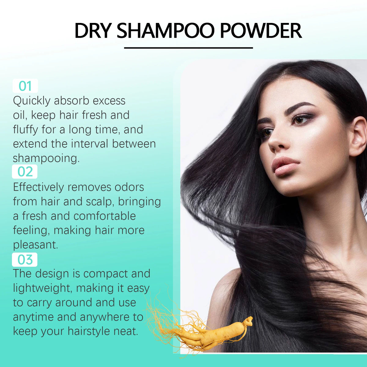 EELHOE Dry Shampoo Powder – Oil Control & Volume, 8.5g Dry Shampoo Powder Qst