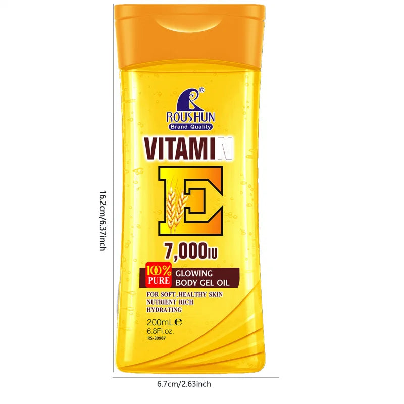 Roushun Vitamin E Body Oil 200ml – Moisturizing Skin Oil Vitamin E Body Oil Qst