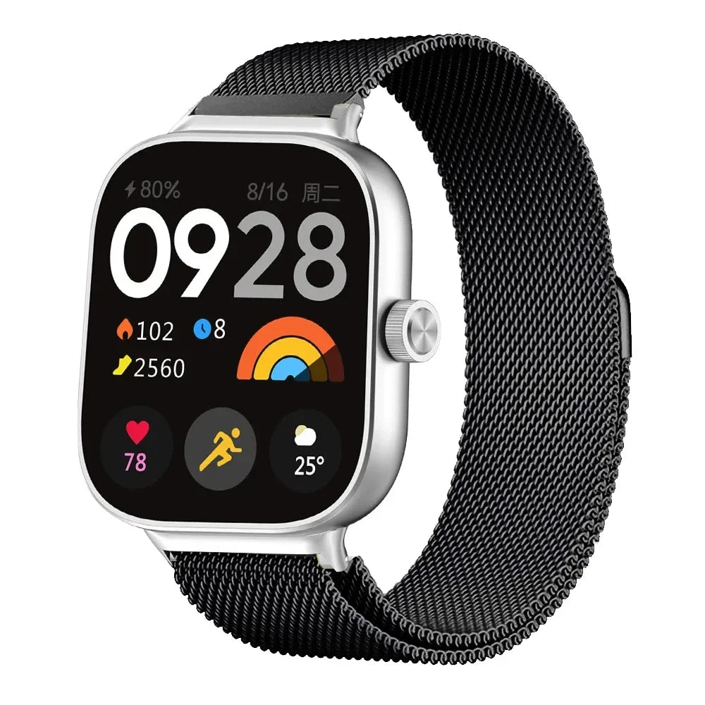 Milanese Loop Band for Redmi Watch 5 4 & Mi Band 8 Pro 9 Smartwatch Band Qme