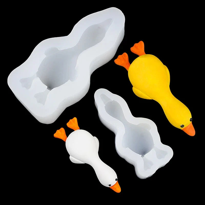 3D Duck Silicone Mold – DIY Candle, Soap, Plaster & Resin Silicone Craft Mold Qme