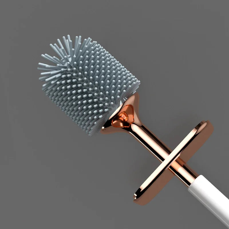 Long Handle Silicone Toilet Brush – Flexible, Leak-Proof Silicone Toilet Brush Qme