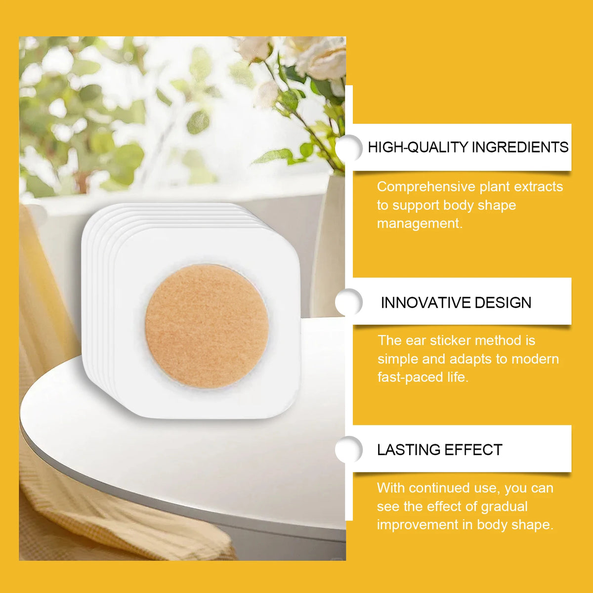South Moon Bee Ear Acupoint Patches – Body Wellness Stickers Ear Acupoint Patch Qst