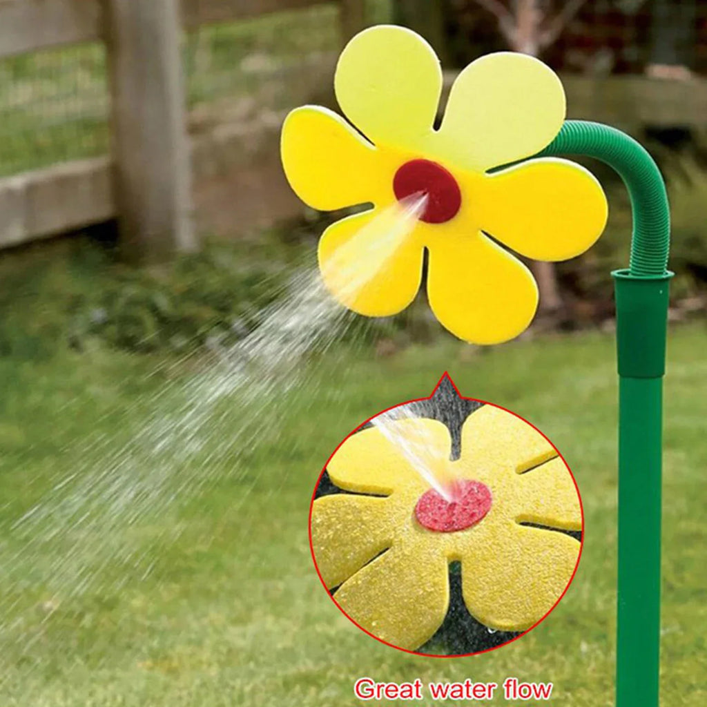 Dancing Daisy 360° Spin Flower Sprinkler for Lawn & Garden Garden Sprinkler Qme