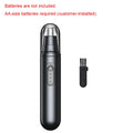 Electric Nose & Ear Hair Trimmer – Portable Rechargeable for Men Nose Hair Trimmer Qst black