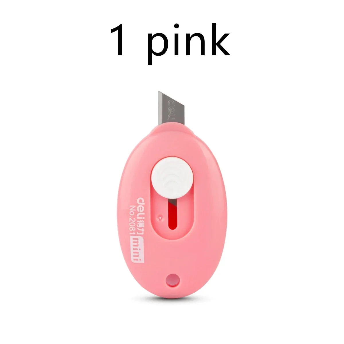 Portable Retractable Box Cutter Unboxing Knife – 5 Colors Retractable Box Cutter Qme 1 Pc pink