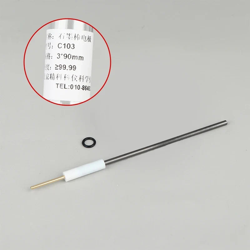 High-Purity Carbon Anode Electrode Rod – 3mm 4mm 5mm Electrolysis Carbon Electrode Rod Qme 3x90mm