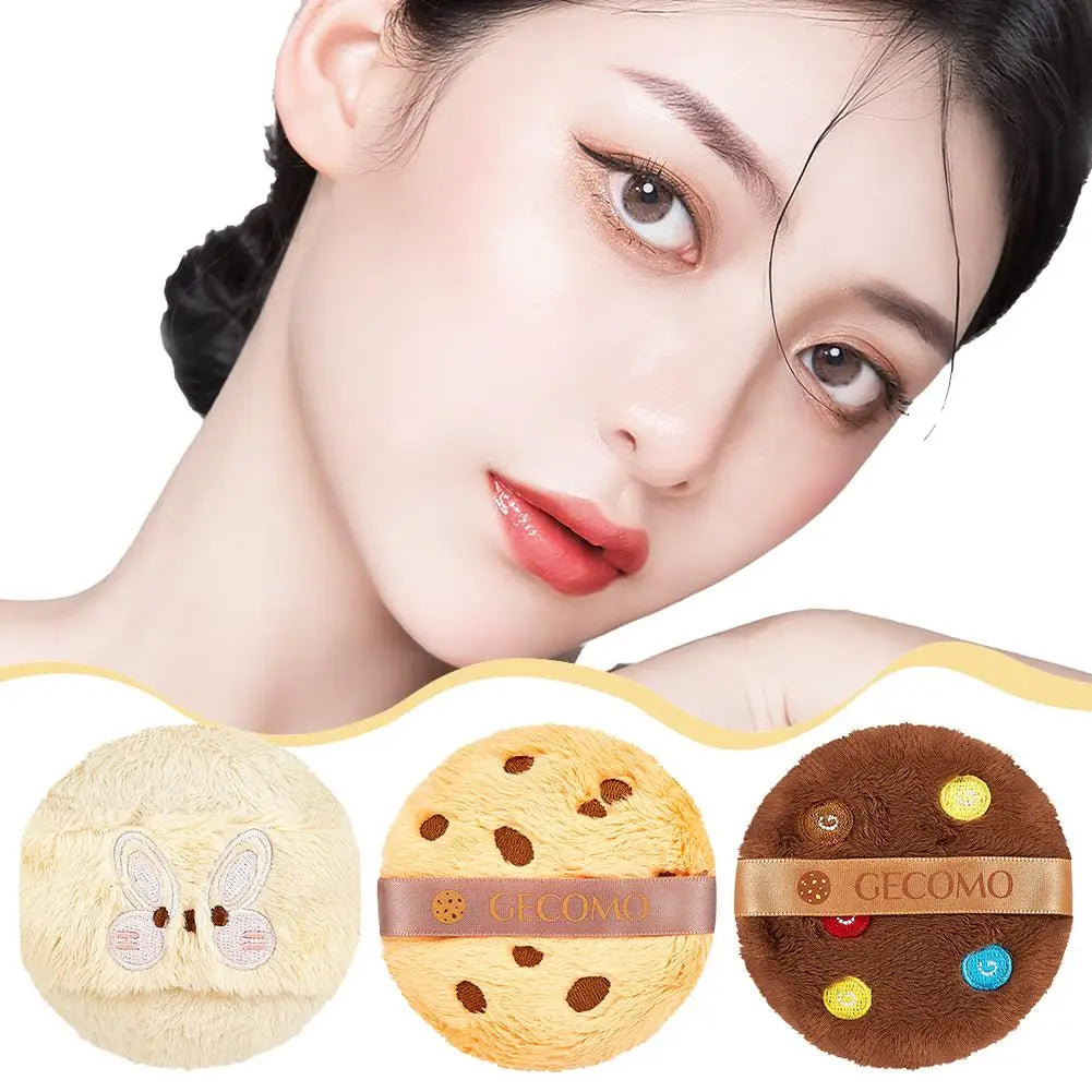 Little Bear Velvet Powder Puff Makeup Sponge – 4 Colors Makeup Powder Puff Qme