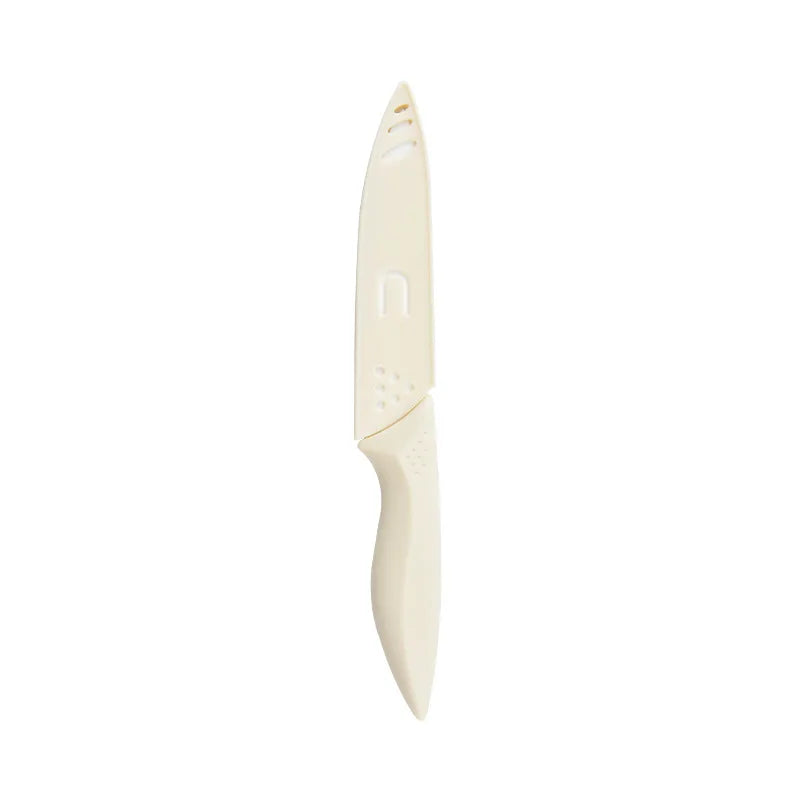Xituo Ceramic Knife with Sheath – Sharp Kitchen Utility Knife Ceramic Kitchen Knife Qst beige 5inh
