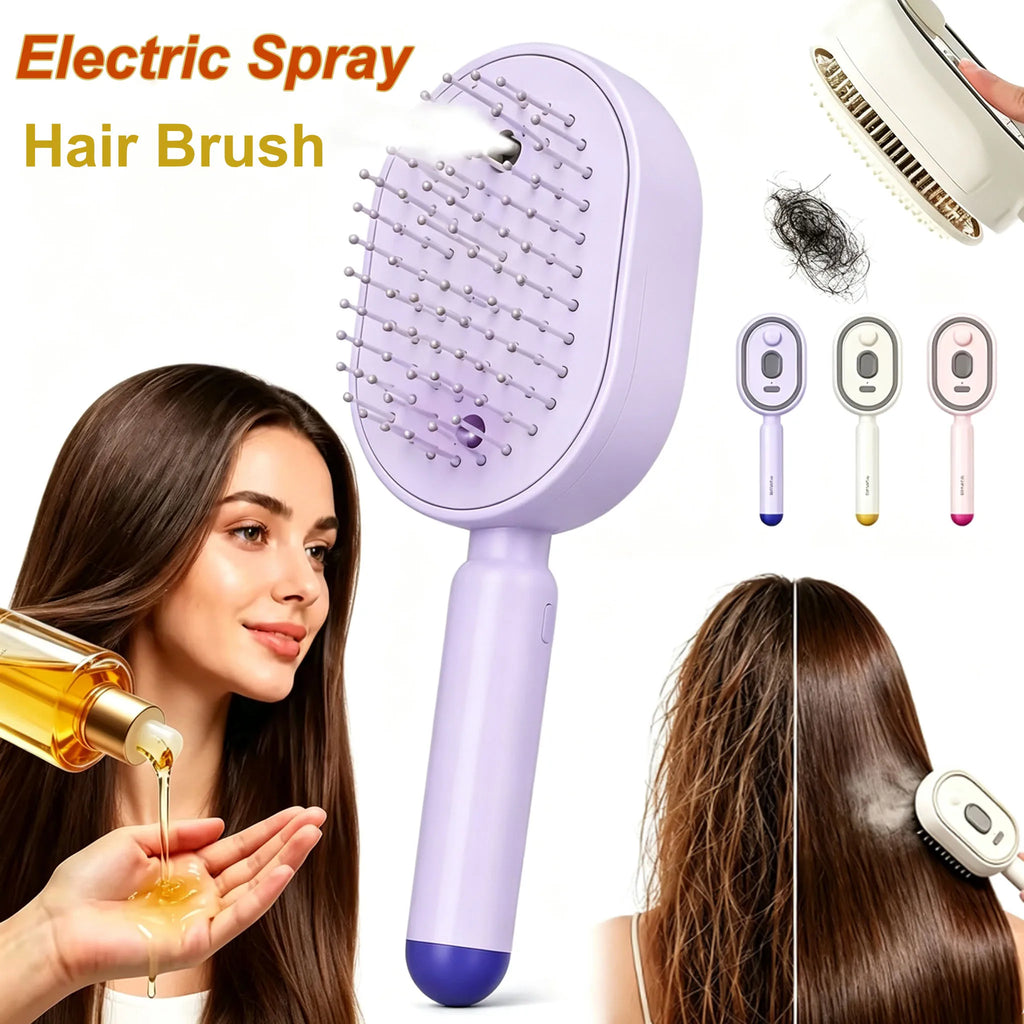 Red Light Spray Massage Comb – 3-in-1 Electric Hair Brush Electric Hair Brush Qst