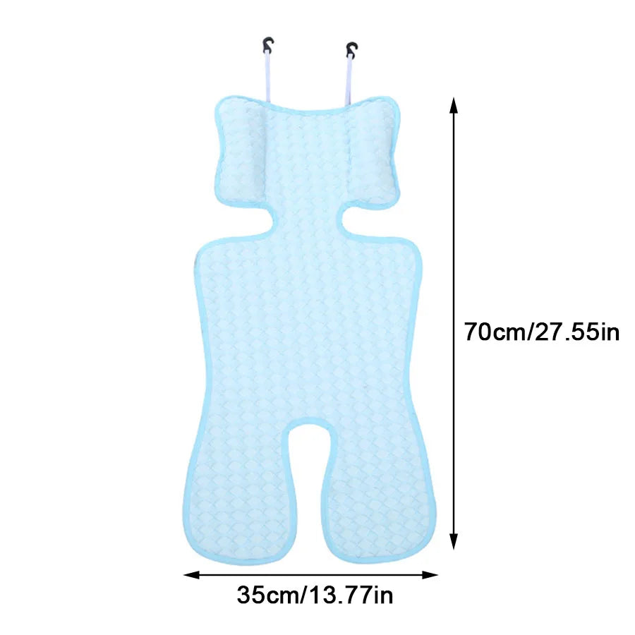 Summer Baby Stroller Seat Mat – Breathable Cotton Cushion Stroller Seat Cushion Qst