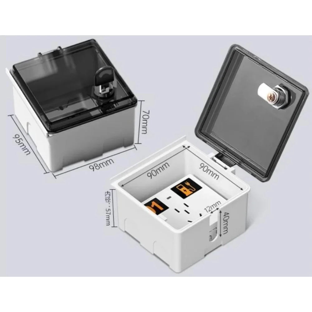 Outdoor Lockable Waterproof Socket Box Cover – 86 Type Outdoor Socket Cover Qme