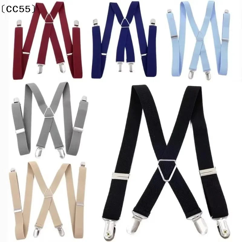 Adjustable X-Back Suspenders for Men, Women & Kids Suspenders & Braces Qst