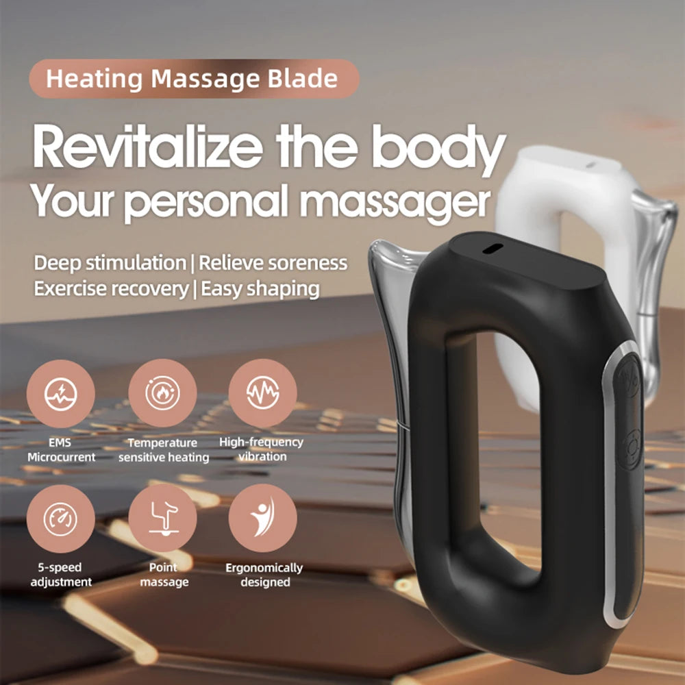 Vilnason Electric Fascia Massager – Heat, EMS & Vibration Electric Fascia Massager Qst