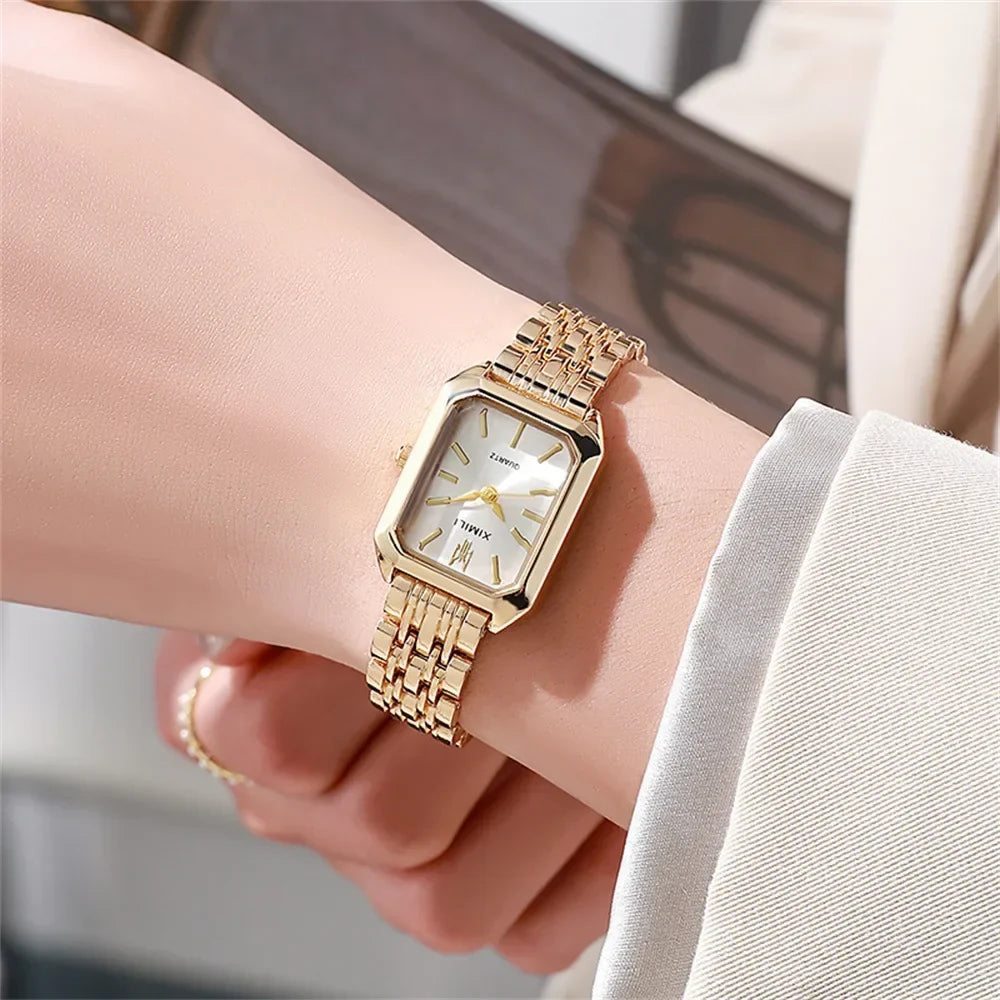 Women's Lightweight Stainless Steel Watch – 8 Colors Women's Fashion Watch Qme A