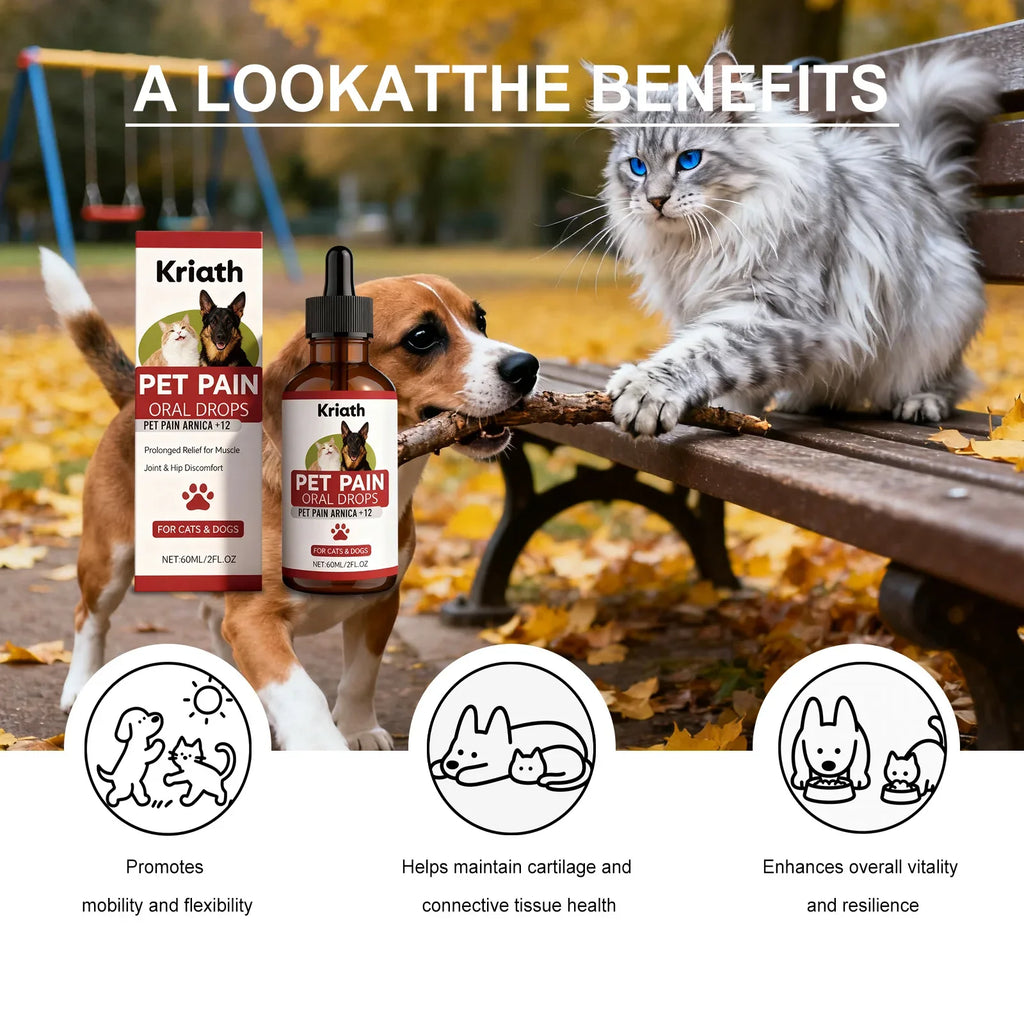 Pet Herbal Care Drops – Joint & Cartilage Support for Pets Pet Herbal Supplement Qme