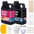 Crystal Clear Epoxy Resin Kit – Bubble-Free, Anti-Yellowing 1:1 Epoxy Resin Kit Qme 250ml 250ml kit