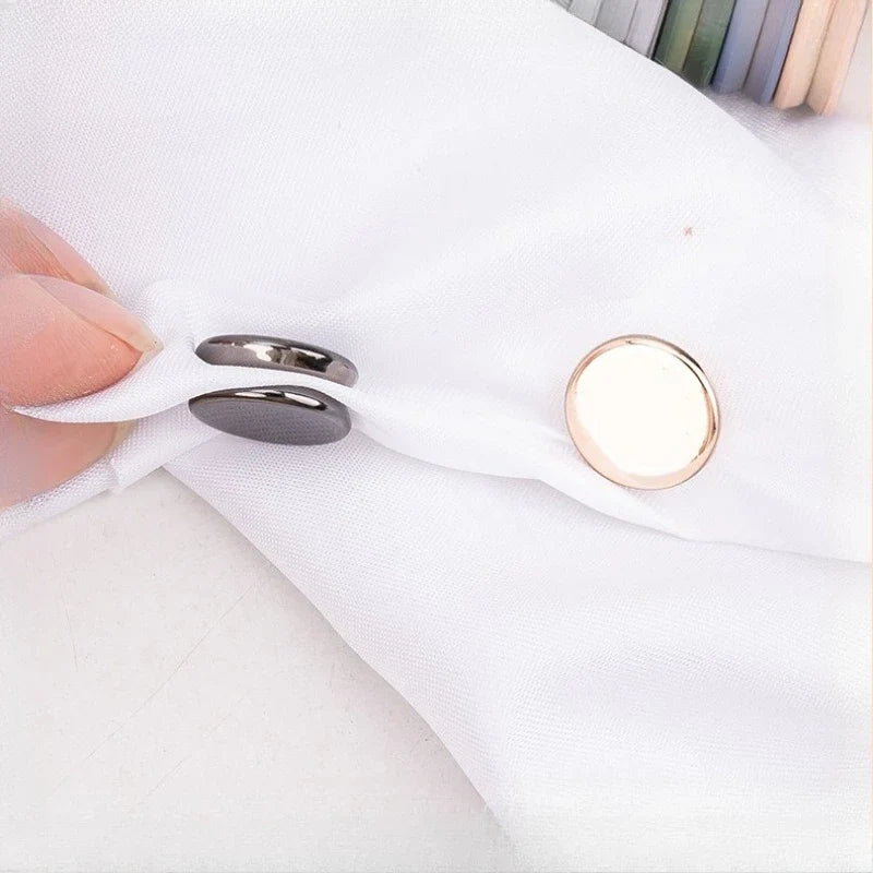 6 Pairs Seamless Metal Scarf Clips – Multi-Color Quick Styling Scarf Clips Qme