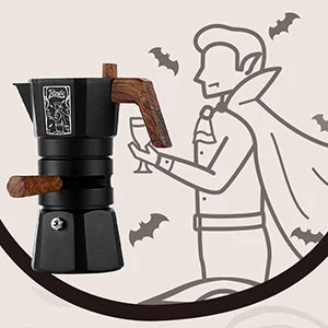 Bincoo Dual Valve Moka Pot – Portable Espresso Coffee Maker Stovetop Moka Pot Qst