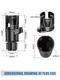 Adjustable Dual-Size Car Water Bottle Holder with Lock Car Cup Holder Qme puls