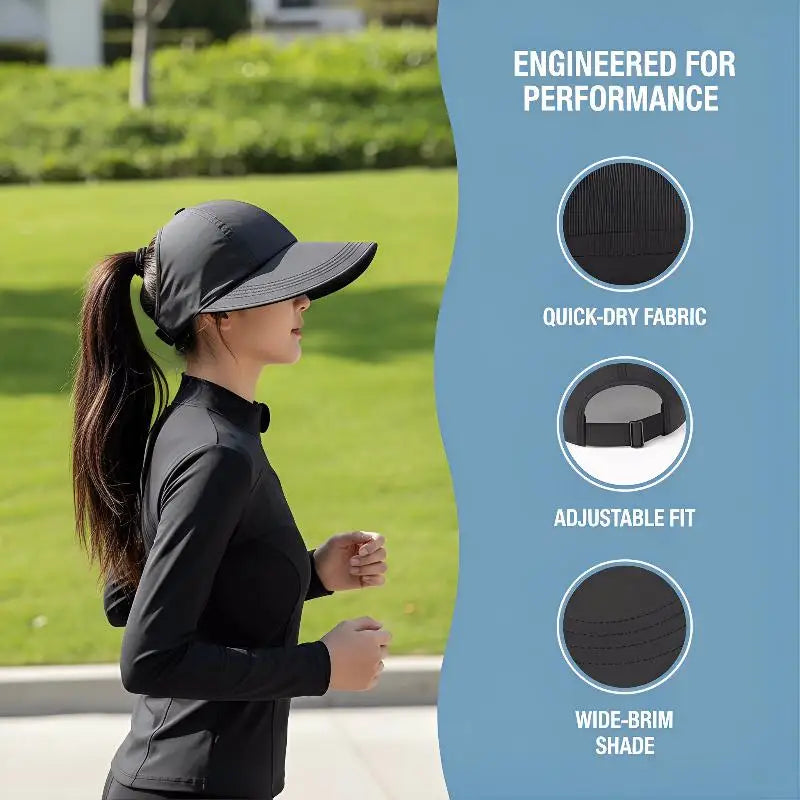 Oversized Brim Sun Hat – Unisex Outdoor Baseball Cap Wide Brim Sun Hat Qme