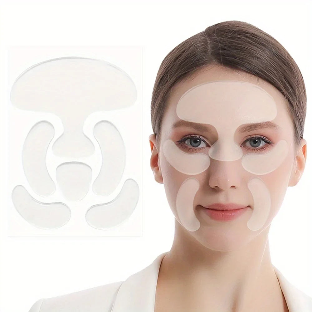 Reusable Silicone Anti-Wrinkle Face Patches – Forehead & Eye Anti-Wrinkle Patches Qme