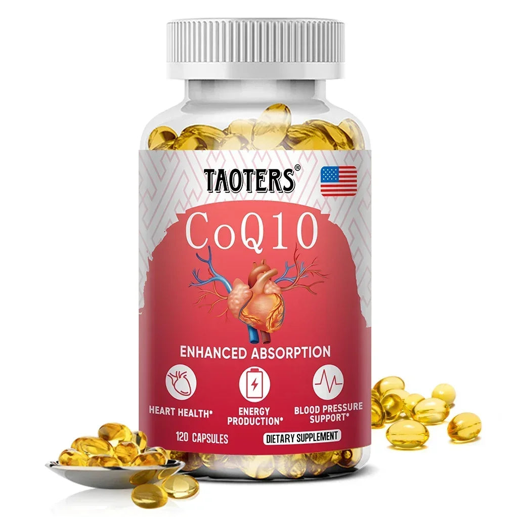 CoQ10 400mg Capsules – Antioxidant & Heart Energy Support CoQ10 Supplement Qst 120 count-1 bottle