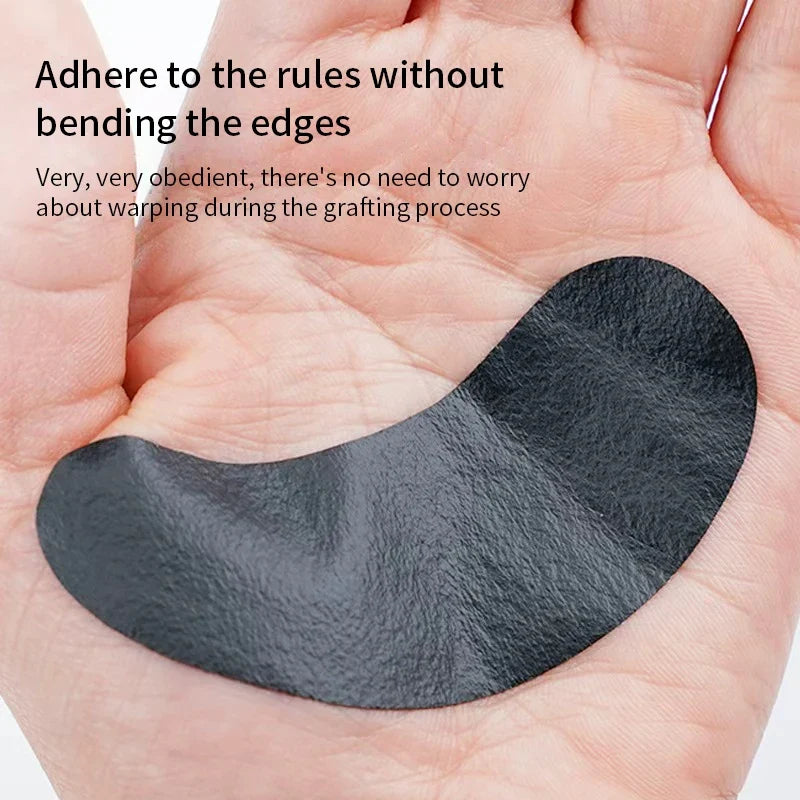 50 Pairs UV Black Hydrogel Eye Gel Pads for Lash Extensions Eyelash Extension Pads Qme