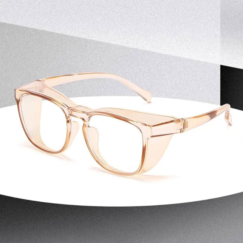 Oversized Blue Light Blocking Glasses Transparent Jelly Frame Blue Light Glasses Qme