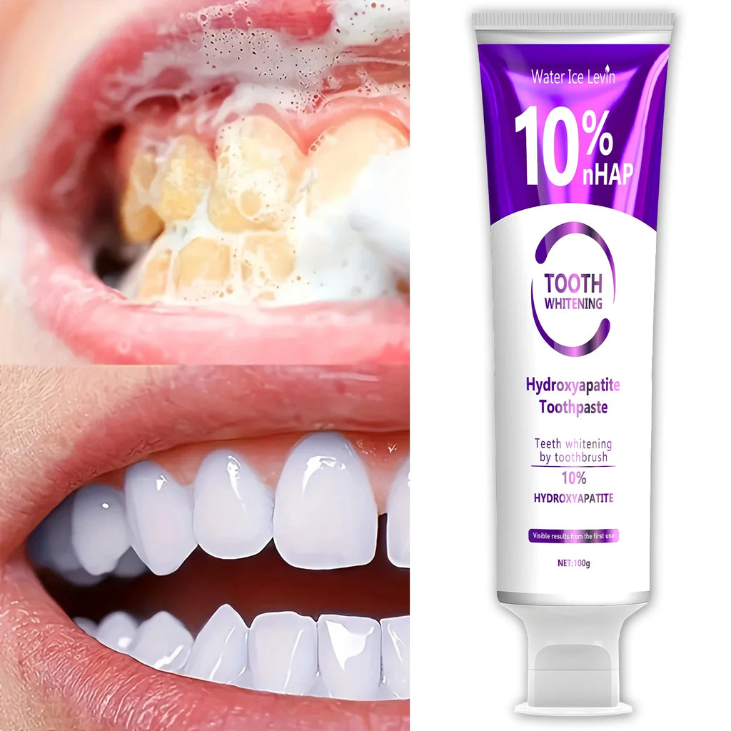 Oxide Hydroxyapatite Whitening Toothpaste & Toothbrush Set Whitening Toothpaste Set Qme
