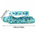 Inflatable Air Lounger with Sun Shade | Portable Beach Sofa Inflatable Air Lounger Qme 01 China Mainland