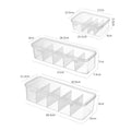 5-Compartment Storage Box with Lid | Cable & Drawer Organizer Drawer Organizer Box Qme SET