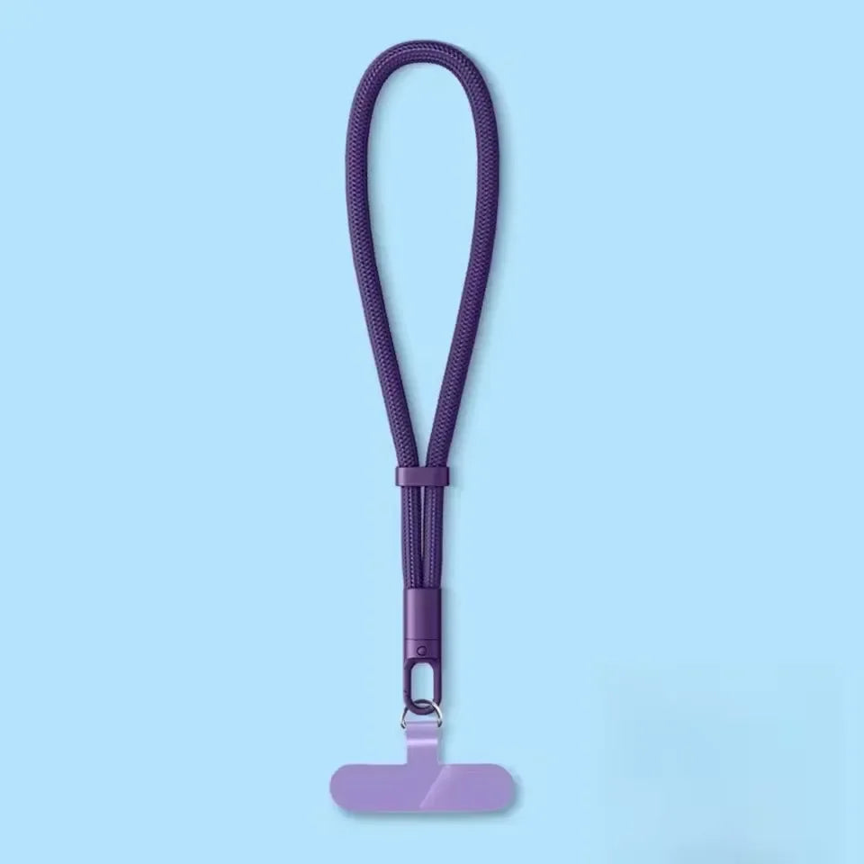Universal Phone Lanyard Clip – Anti-Drop 360° Wrist Strap Phone Lanyard Clip Qme Purple Set