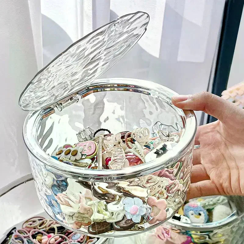 Clear Hair Accessories Organizer Box – Ties, Headbands & Bows Accessories Organizer Box Qme