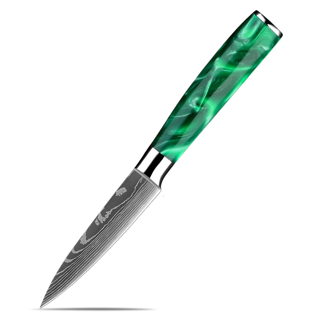 XITUO Japanese Chef Knife Set 1–6 Pcs | 7Cr17MoV Steel Kitchen Knife Set Qst Paring knife